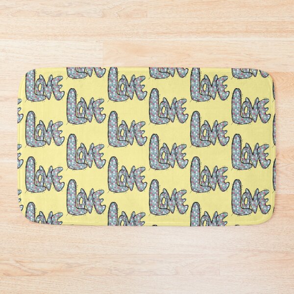 Item preview, Love Floral Patchwork with yellow background  designed and sold by missmann.