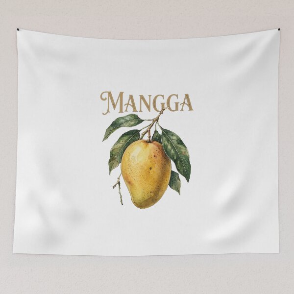 Item preview, Vintage Mango Watercolor T-Shirt Design | Tropical Fruit Botanical Aesthetic Shirt | Retro Mangga Graphic Tee designed and sold by Verycutethings.