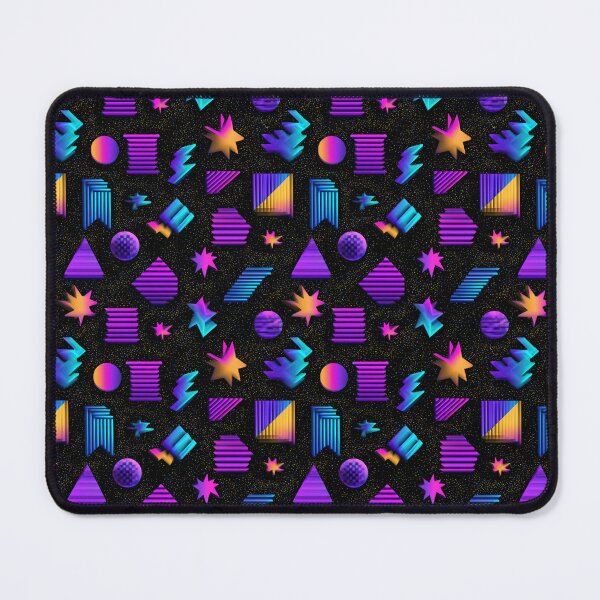 Item preview, 80s Retro Vaporwave Geometric Abstract Pattern designed and sold by NicolasGlowArt.