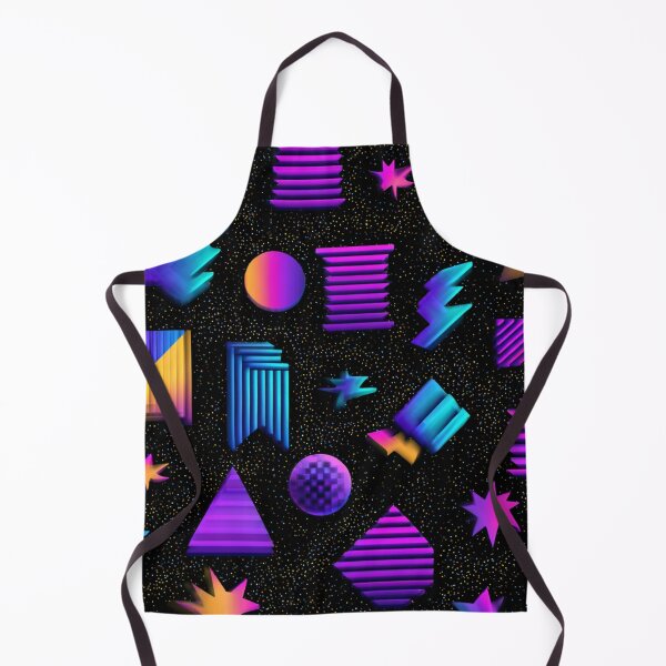 Item preview, 80s Retro Vaporwave Geometric Abstract Pattern designed and sold by NicolasGlowArt.