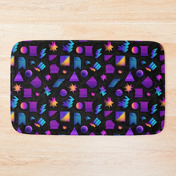 Item preview, 80s Retro Vaporwave Geometric Abstract Pattern designed and sold by NicolasGlowArt.