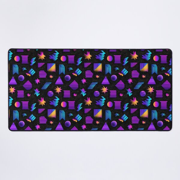 Item preview, 80s Retro Vaporwave Geometric Abstract Pattern designed and sold by NicolasGlowArt.