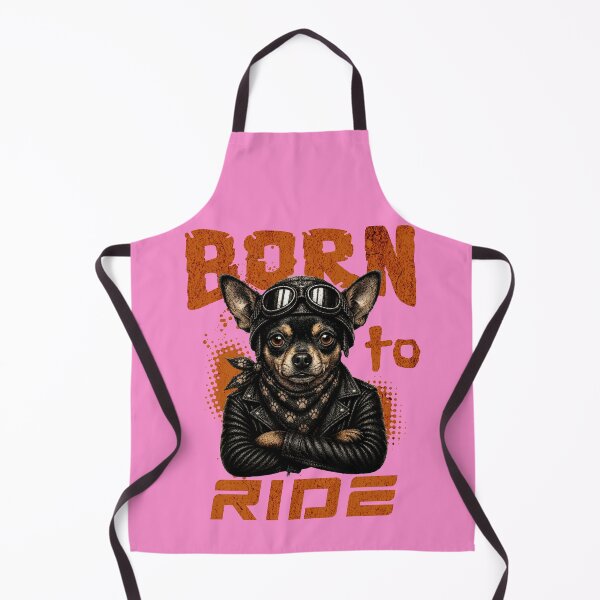 Item preview, Chihuahua Biker Design – Born To Ride Funny Motorcycle Chihuahua Gift designed and sold by PixelsPaws.