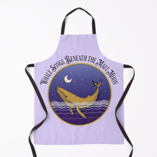 Item preview, Whale Songs Beneath the Maui Moon Coastal Ocean Art Design designed and sold by Sachie's Studio.