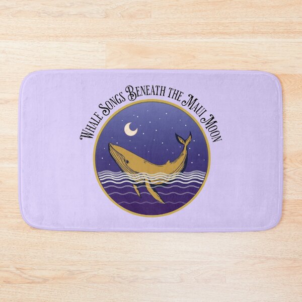 Item preview, Whale Songs Beneath the Maui Moon Coastal Ocean Art Design designed and sold by Sachie's Studio.