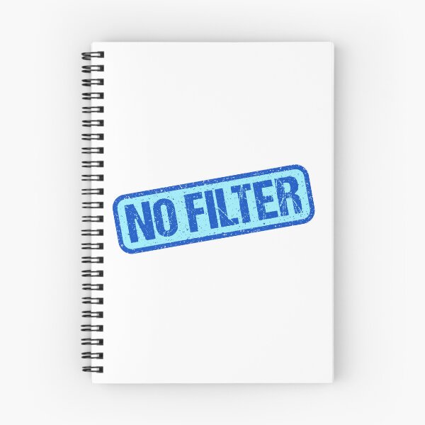 Item preview, No Filter, Blue Stamp Outline designed and sold by Memes N Lore .