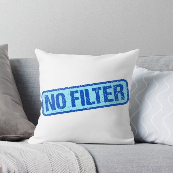 Item preview, No Filter, Blue Stamp Outline designed and sold by Memes N Lore .