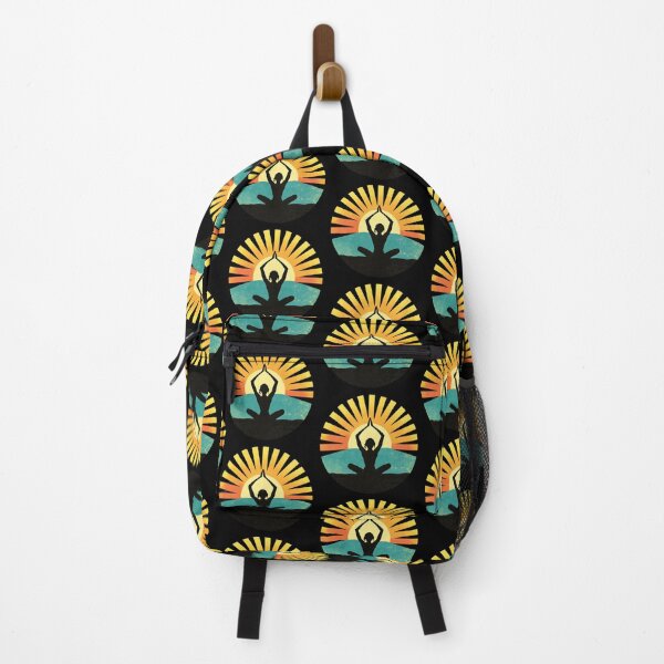 Item preview, 70s Retro Sun Yoga Silhouette designed and sold by AlchemyColor.