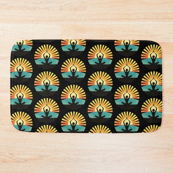 Item preview, 70s Retro Sun Yoga Silhouette designed and sold by AlchemyColor.
