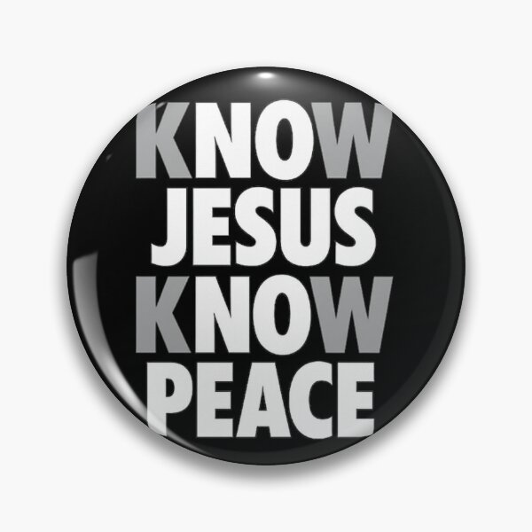 Item preview, KNOW JESUS KNOW PEACE – Christian Faith Typography T‑Shirt Design designed and sold by stickyverselab.