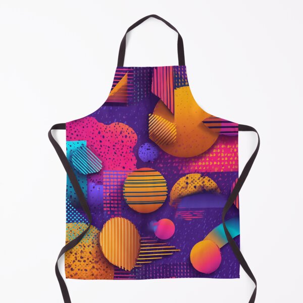 Item preview, Vibrant Retro 80s 90s Geometric Abstract Pattern designed and sold by NicolasGlowArt.