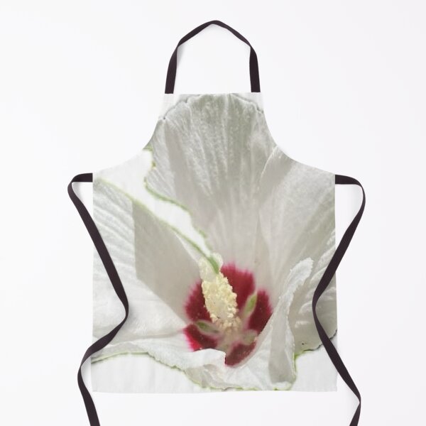 Item preview, White Rose of Sharon Hibiscus Flower Isolated on White designed and sold by BalkanBloom.