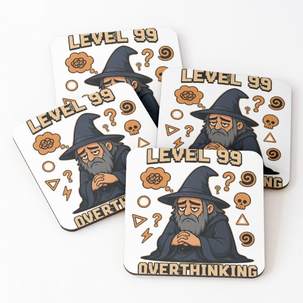 Item preview, Level 99 Overthinking designed and sold by ImprintEmporium.