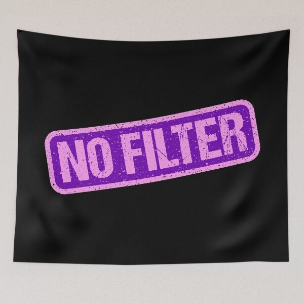 Item preview, No Filter, Pink Stamp Outline designed and sold by Memes N Lore .