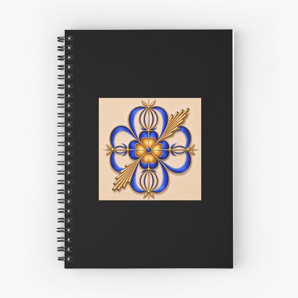 Item preview, Royal Axis Flower Blue Beige- Seal of Success designed and sold by RAIPrintStudio.