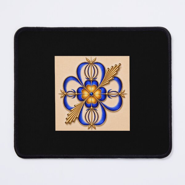 Item preview, Royal Axis Blue Beige- Seal of Success designed and sold by RAIPrintStudio.