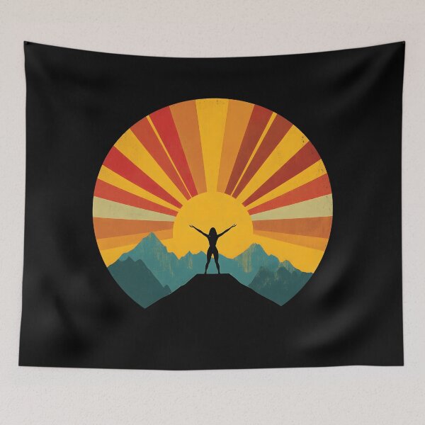 Item preview, Boho Vintage Sunset Yoga designed and sold by AlchemyColor.
