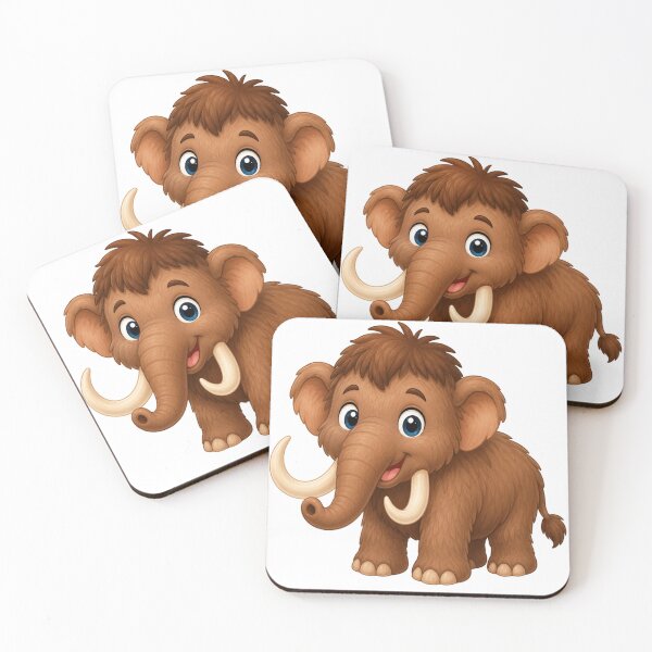 Item preview, Cute Cartoon Woolly Mammoth designed and sold by ToonyTeez.
