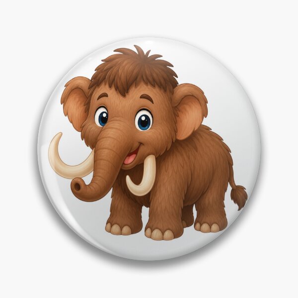 Item preview, Cute Cartoon Woolly Mammoth designed and sold by ToonyTeez.