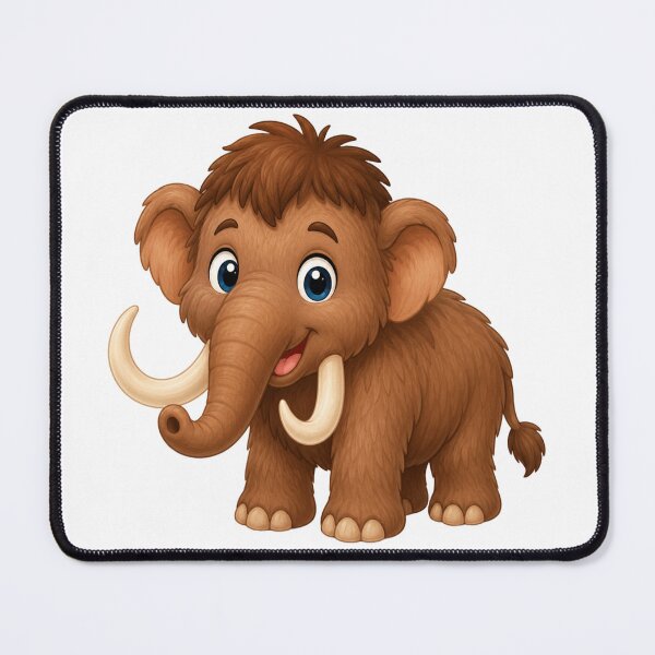 Item preview, Cute Cartoon Woolly Mammoth designed and sold by ToonyTeez.