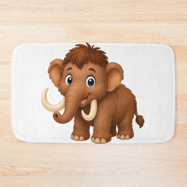 Item preview, Cute Cartoon Woolly Mammoth designed and sold by ToonyTeez.