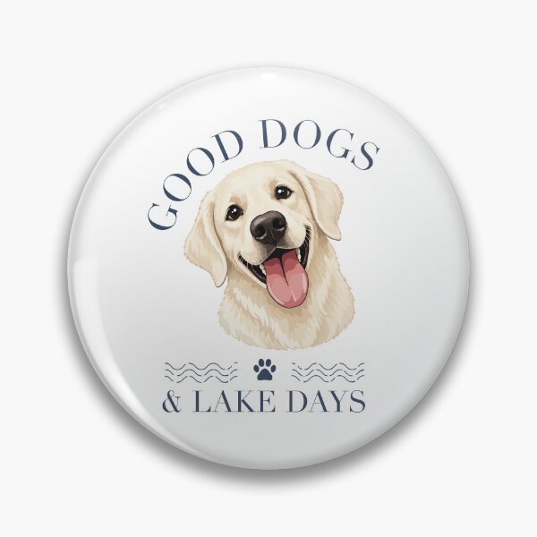 Item preview, Golden Retriever Good Dogs and Lake Days designed and sold by BrandMuffinStudio.