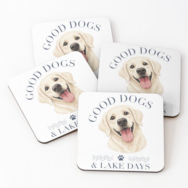 Item preview, Golden Retriever Good Dogs and Lake Days designed and sold by BrandMuffinStudio.
