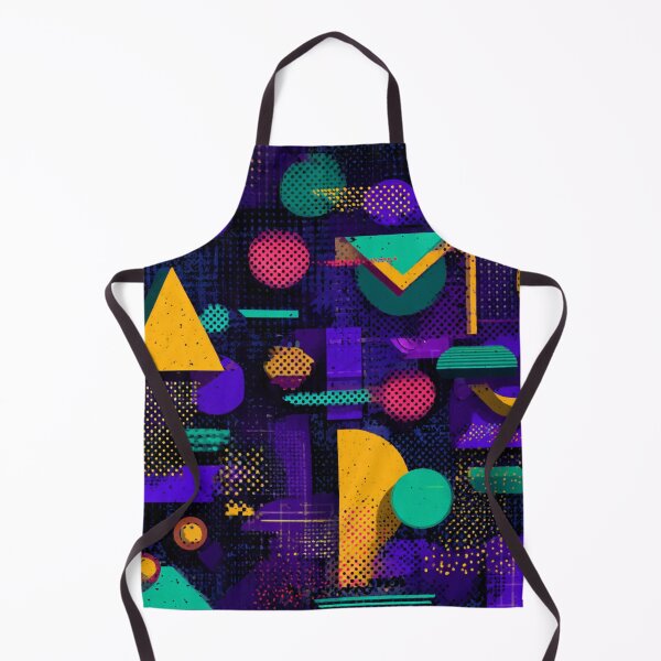 Item preview, Retro 80s 90s Geometric Abstract Pattern Design designed and sold by NicolasGlowArt.