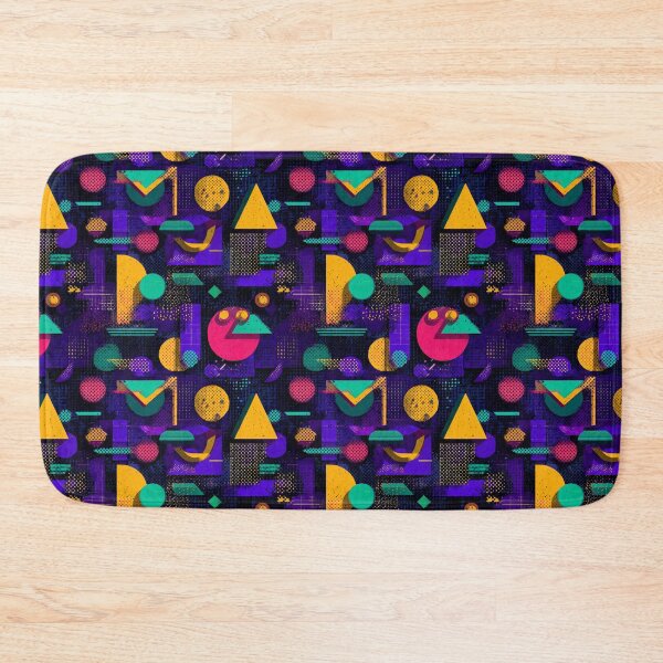 Item preview, Retro 80s 90s Geometric Abstract Pattern Design designed and sold by NicolasGlowArt.