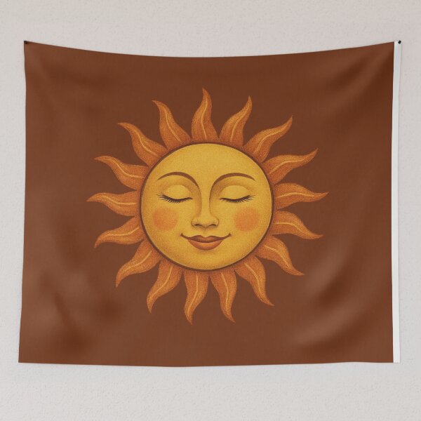 Item preview, Anna Lee Vintage Sun Smiling Woman's Sun Face designed and sold by julyperson.