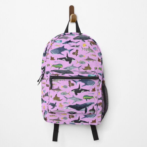 Item preview, MARINE LIFE OF LOS CABOS text (light pink) designed and sold by BEATRIZ ABAITUA.