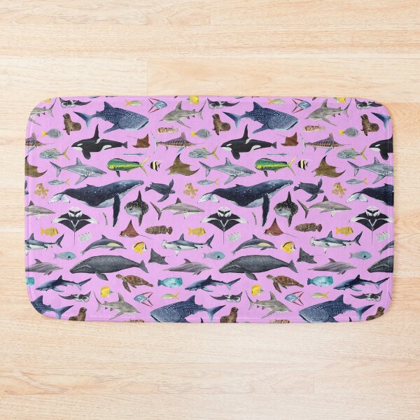Item preview, MARINE LIFE OF LOS CABOS text (light pink) designed and sold by BEATRIZ ABAITUA.