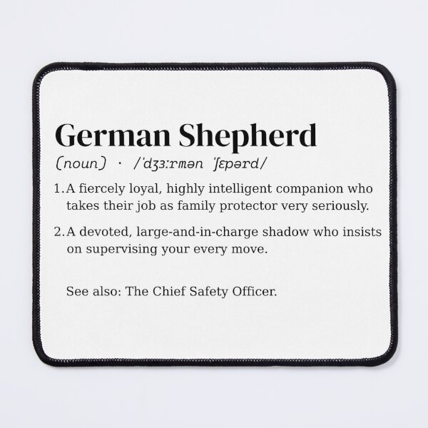 Item preview, German Shepherd Dog Dictionary Definition designed and sold by ThreadPulseStudio.