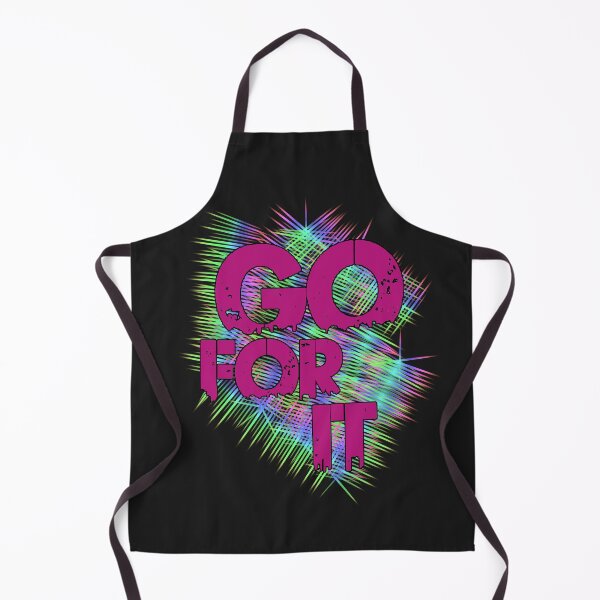Item preview, Go For It Neon Magenta Typography Holographic Background designed and sold by AstronautMerch.