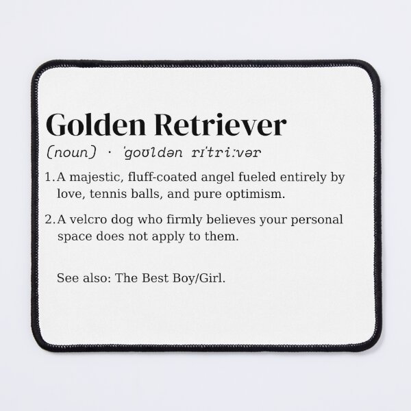 Item preview, Golden Retriever Dog Dictionary Definition designed and sold by ThreadPulseStudio.