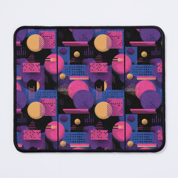 Item preview, Abstract Geometric Retro 80s 90s Vaporwave Art designed and sold by NicolasGlowArt.