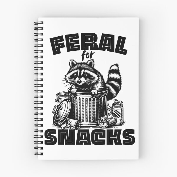 Item preview, Feral for snacks raccoon designed and sold by InkRiot Studios.
