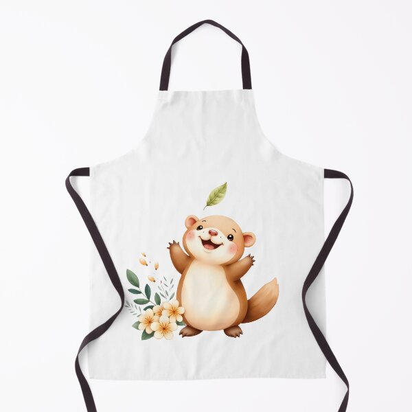 Item preview, Cute Happy Platypus Dancing With Flowers and Leaf designed and sold by Passionread.