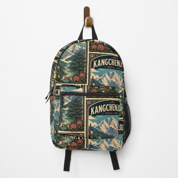 Item preview, Kangchenjunga Mountain (Himalayas) Nepal-India, Vintage Art Travel Landscape designed and sold by MaateoDesign.