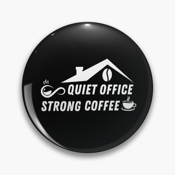 Item preview, Quiet Office Strong Coffee Shirt – Introvert Work Coffee designed and sold by Line-Mood1⭐️⭐️⭐️⭐️⭐️.