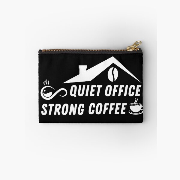 Item preview, Quiet Office Strong Coffee Shirt – Introvert Work Coffee designed and sold by Final Chance Designs⭐️⭐️⭐️⭐️⭐️.