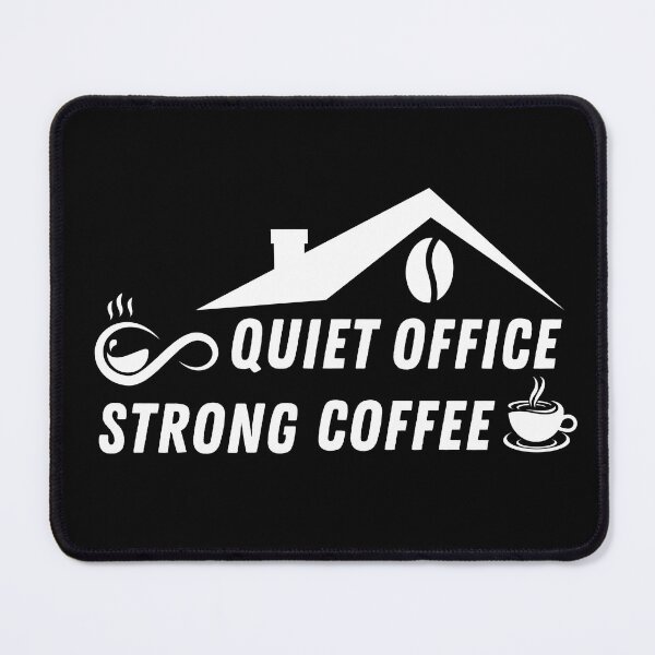 Item preview, Quiet Office Strong Coffee Shirt – Introvert Work Coffee designed and sold by Line-Mood1⭐️⭐️⭐️⭐️⭐️.