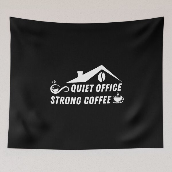 Item preview, Quiet Office Strong Coffee Shirt – Introvert Work Coffee designed and sold by Line-Mood1⭐️⭐️⭐️⭐️⭐️.