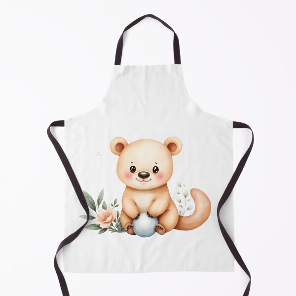 Item preview, Cute Baby Platypus Sitting With Blue Ball and Flowers designed and sold by Passionread.