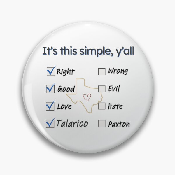 Item preview, Talarico It's this simple ya'll blue checks designed and sold by Talarico for Texas.