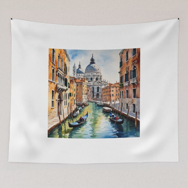 Artikelvorschau, Romantik in Venedig – Aquarellmalerei vom Canal Grande entworfen und verkauft von UmSkelig834.