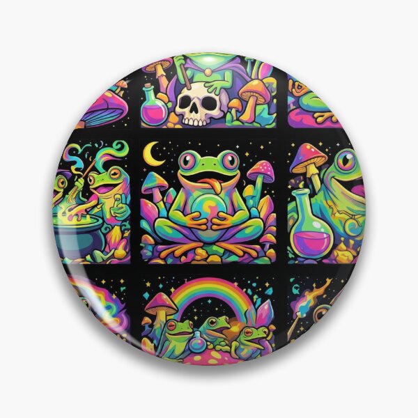 Item preview, Cosmic Magical Frogs Pop Art designed and sold by redsharkuk.