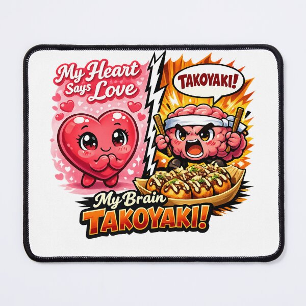 Item preview, Heart vs Brain Takoyaki Food Mood designed and sold by Dresut.