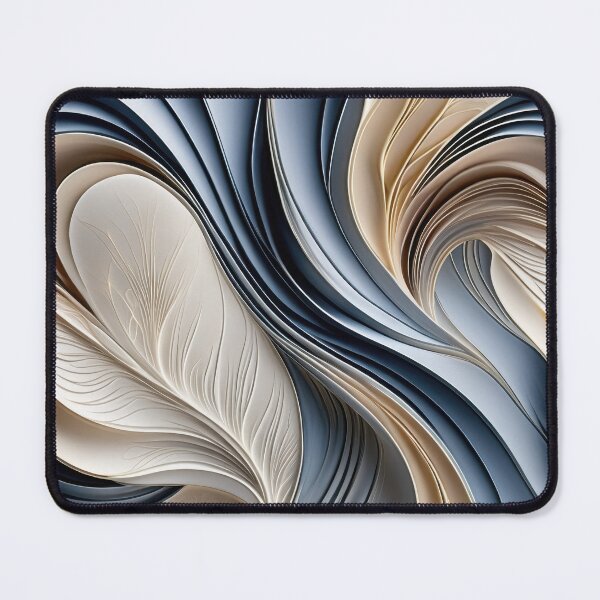 Item preview, Golden Air - Soft Blue and Gold Flowing Abstract designed and sold by FutureImaging.