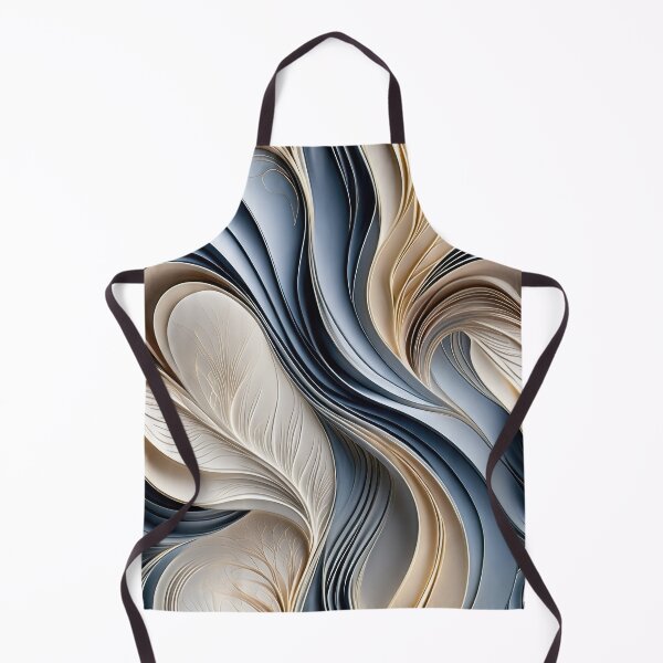 Item preview, Golden Air - Soft Blue and Gold Flowing Abstract designed and sold by FutureImaging.